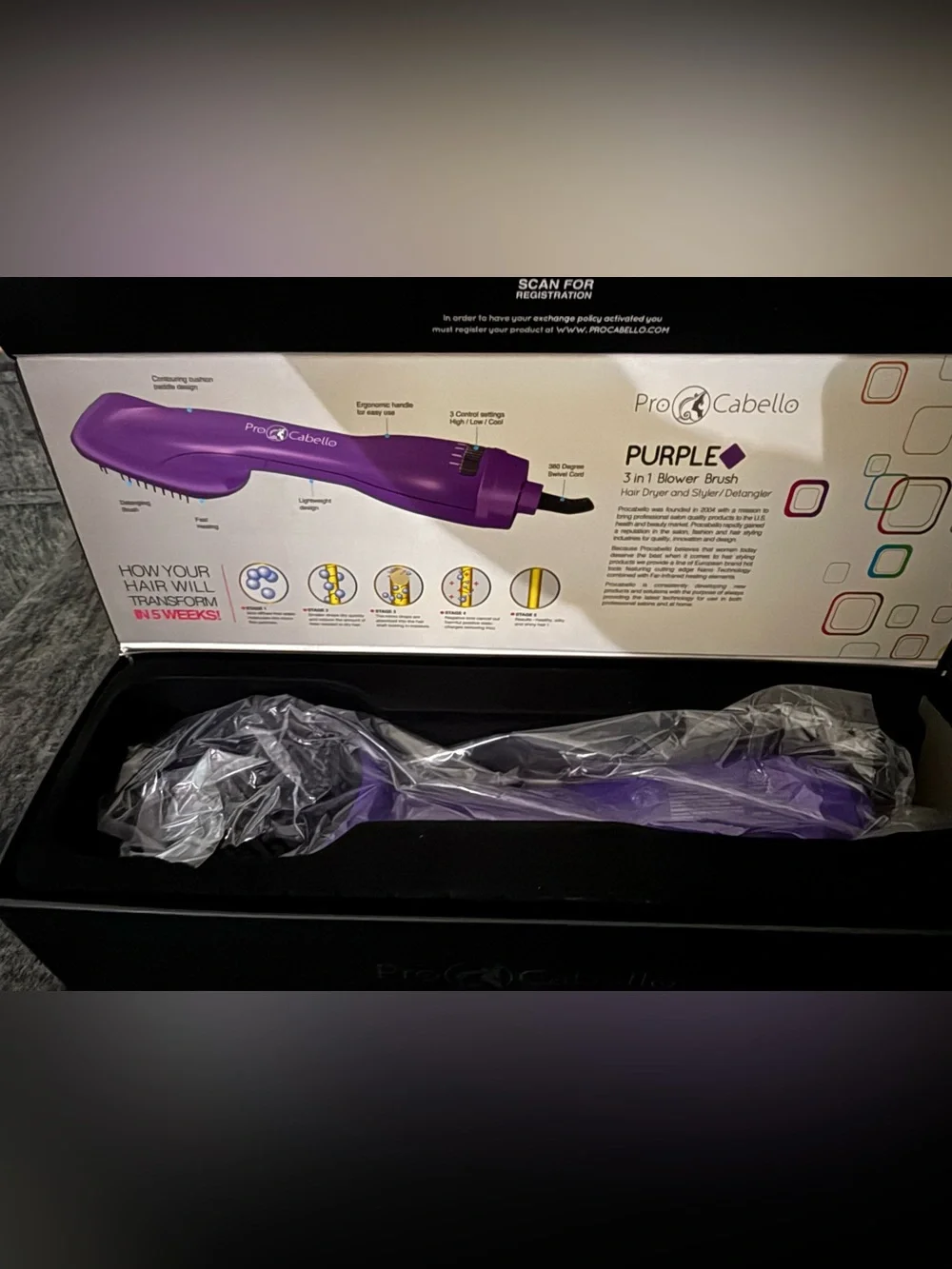 ProCabello 3-in-1 Blower Brush Hair Dryer and Styler